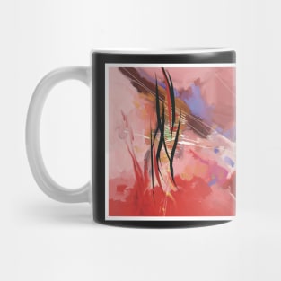 Calligraphy, abstract expressionism Mug